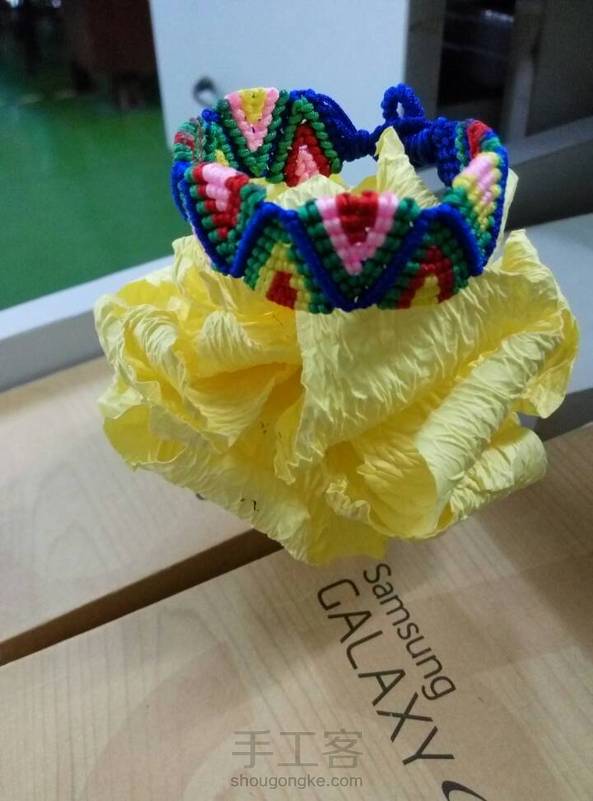 喜欢这个风格的手链已经很久了，只是太懒了一直不想动手，今天终于做出来了。（学习作品） 第1张