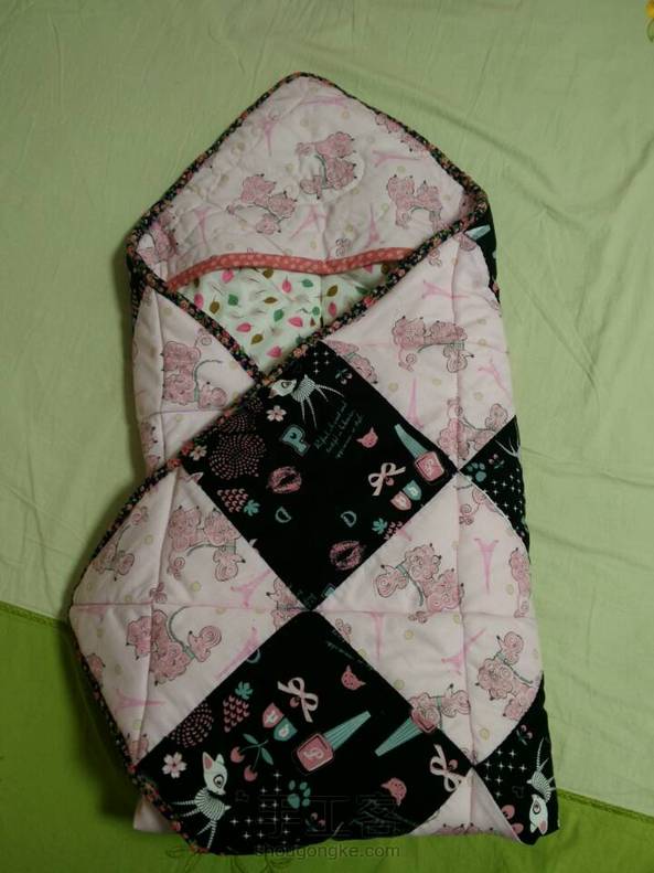 【教程】实用婴儿斗篷拼布被