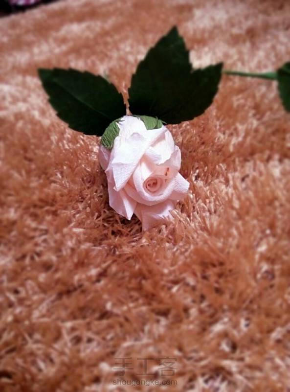 玫瑰花心是超轻粘土哦，买的泡沫花心太小了，就用超轻粘土搓了两个。 第7张