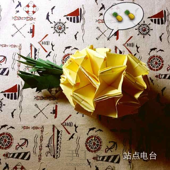 折纸菠萝🍍，教程已发（≧∇≦）