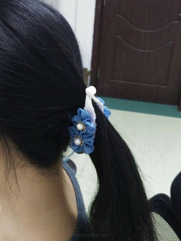 撸的第一个头花～