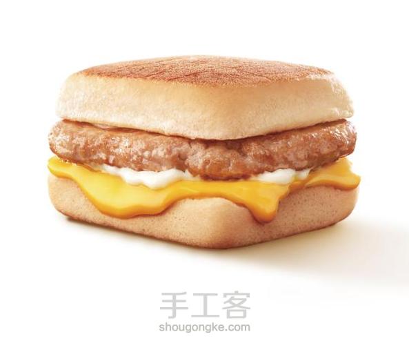 第一张是网图，帕尼尼汉堡😘，【附教程】，和之前做的汉堡和张影，丑哭了●﹏●