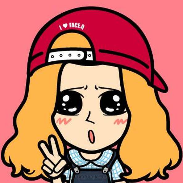 faceQ脸萌金发萌妹子头像制作教程～欢迎围观～