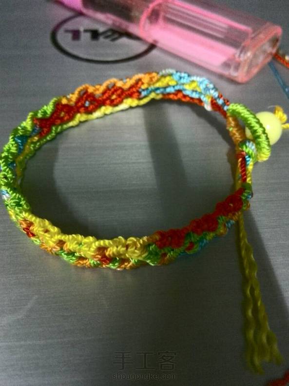 想用彩色的股线作一下死，结果真是作死😂 第1张