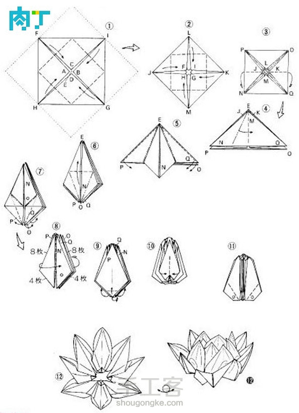 自己看图折的不是很好，不会整形，第一张是网上的图 第1张