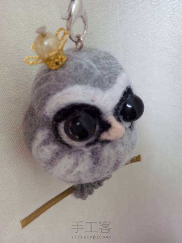 学习作品，那么可爱的猫头鹰，我做出来变成一只有点凶的猫头鹰了， 第3张