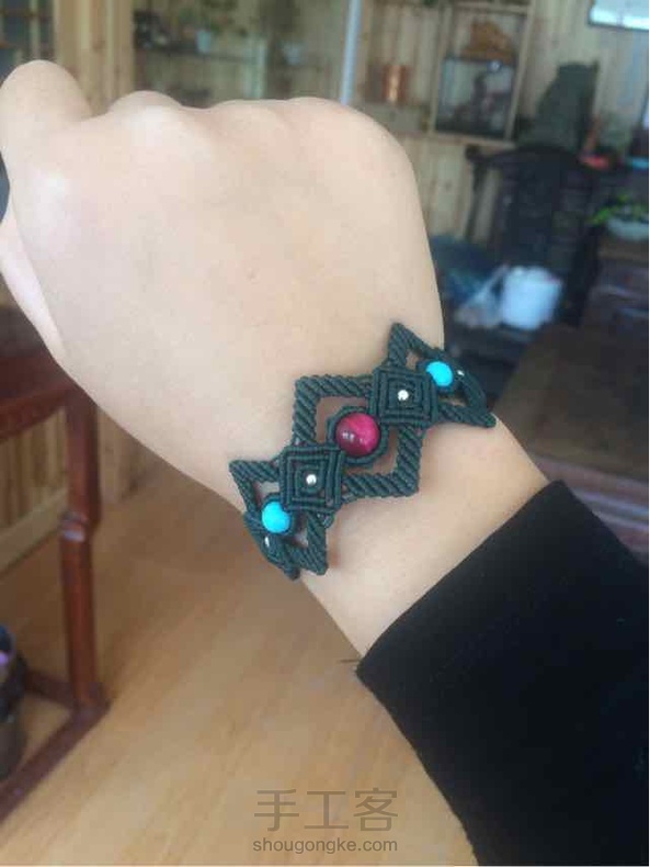 刚做完.很多朋友问我怎么带的.其实就是随意绑起就好. 第2张