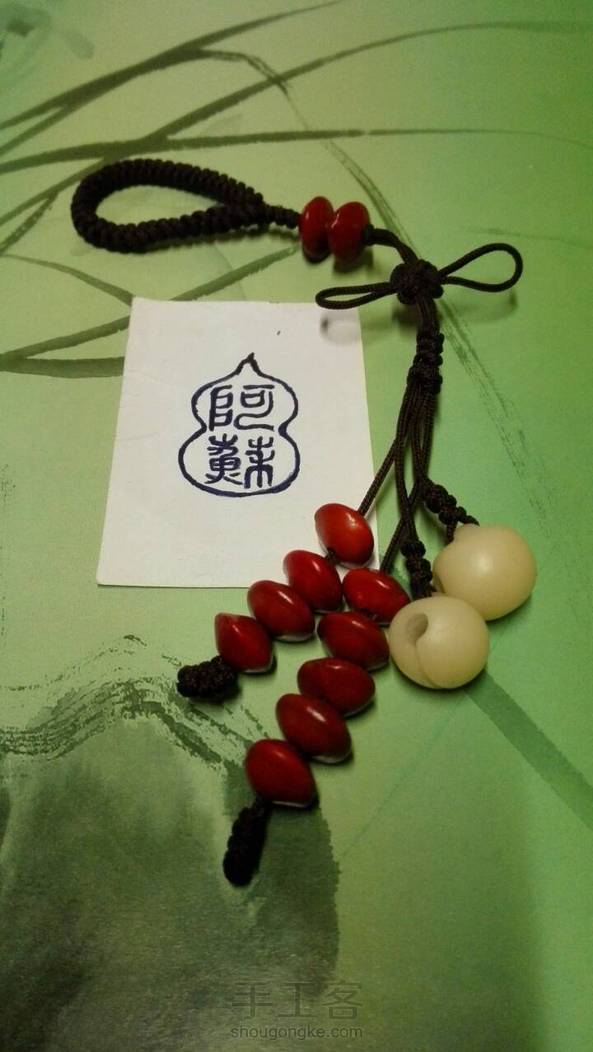 帮盆友订做了两个包包链，她很满意😊。自己做的东西，能得到朋友们的认可，非常非常的开森😜，加油加油加油 第1张