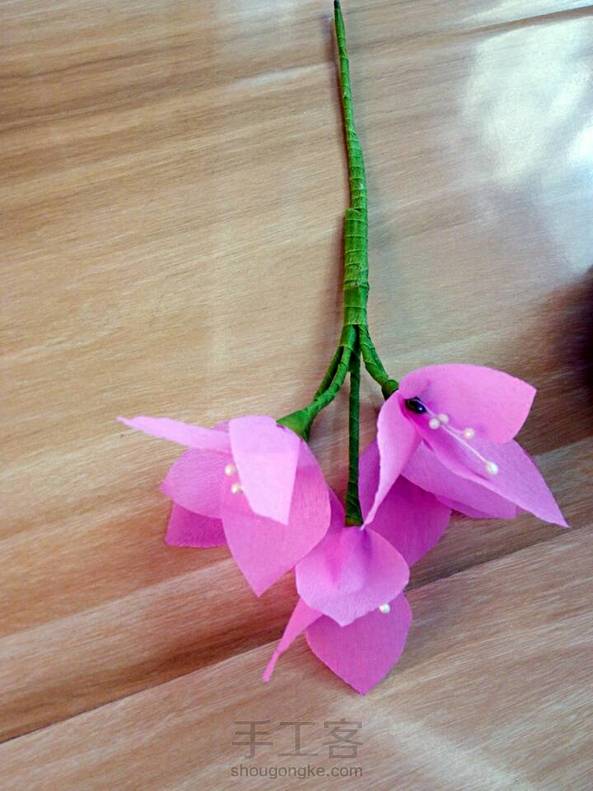 我没有这个颜色的纸藤用皱纹纸做的效果没有纸藤做的好，只买了香槟和紫色纸藤第一次买了做下次买别的颜色。家里其它颜色都是皱纹纸。。。皱纹纸薄。。。😊