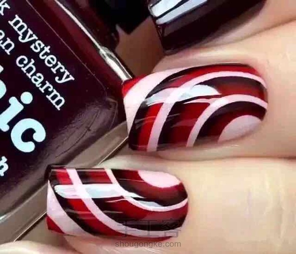 在家也能做美甲
有教程，转自网络 第4张