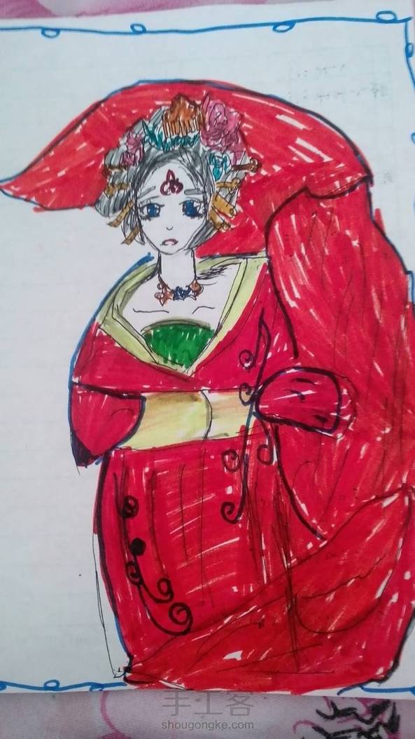 好不容易画出来的，有点儿丑啊，大家不要介意！