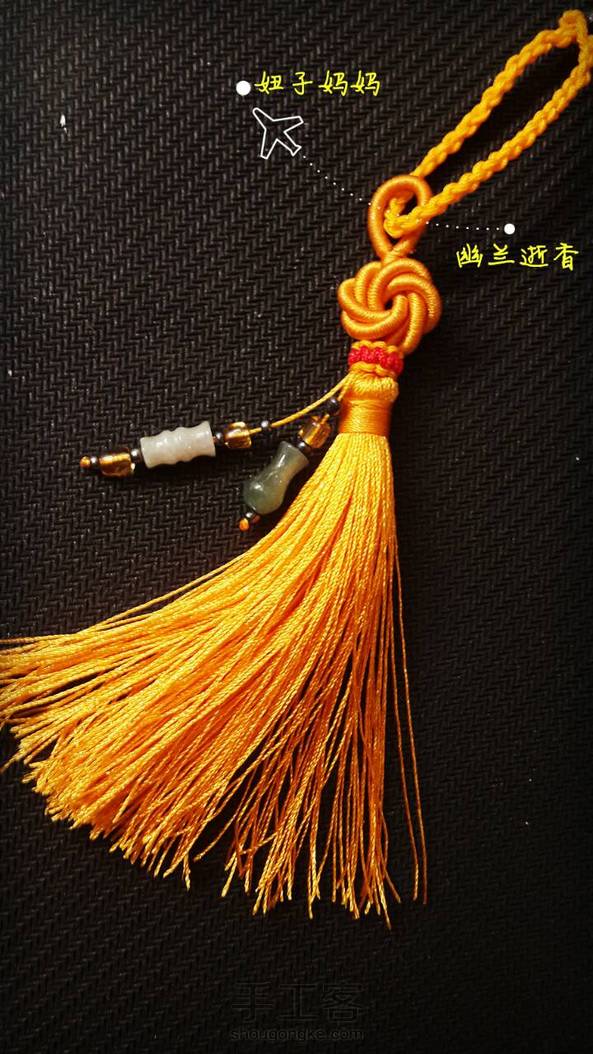 这土豪金看着真正爽呀😄😄，没想到我也会曼陀罗花结啦，曾经感觉那么复杂，大家来动手吧，简单教程！ 第1张