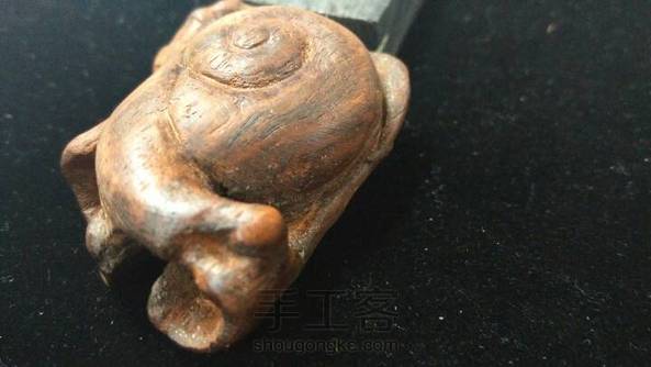 用一块檀木模仿做了，这块木头好多结块，好难。。还没打磨，先交个作业，蟹蟹楼主 第2张