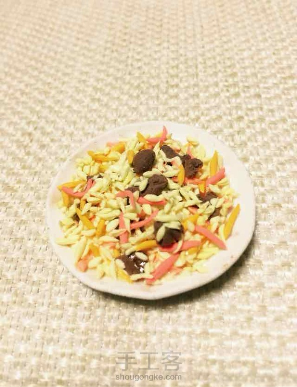碎肉抓饭的饭粒粘不结实滴了些水，结果水太多啦一盘饭糊成一片…被自己蠢哭了😭😤 第3张