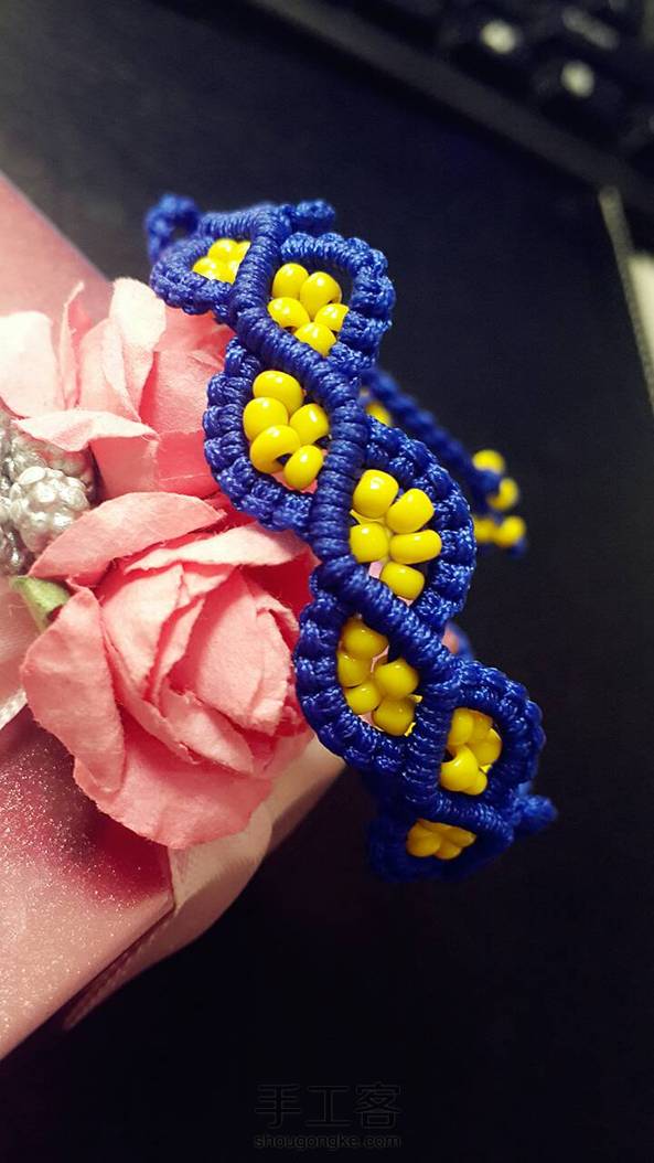 小清新手绳，超简单的编法！😜 第7张