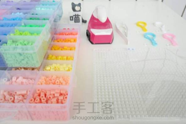 【宅猫猫·像素拼豆系列·蘑菇君】小二，来一盘七彩炖蘑菇～教程已上传，欢迎学习！ 第1张