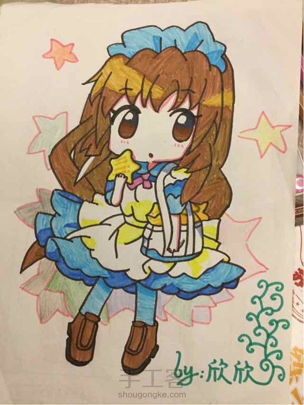 Q版萌物成品图，感兴趣的可以看教程！看了就要赞👍不然我就生气了😠