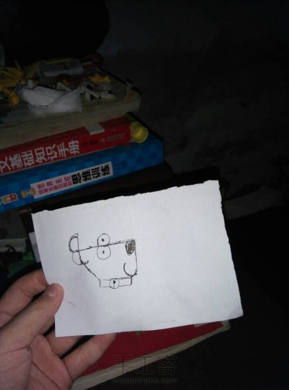 用“dog”画一只狗