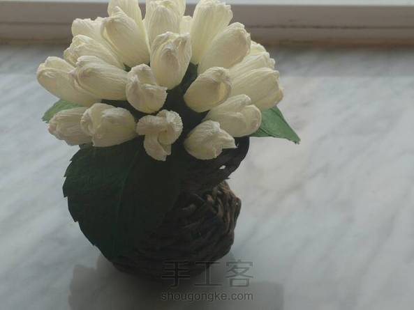 感觉自己其实挺厉害的hhhh，花瓶的脖子那里没编好，下次要修改QAQ