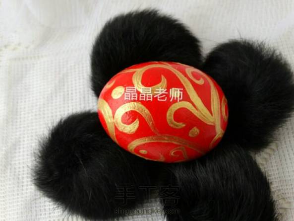 最后一波中国红系列彩蛋来啦😄有一个是手绘凑数的😅最喜欢的金色已卖,最不喜欢的红底红花的也已卖😅 第8张