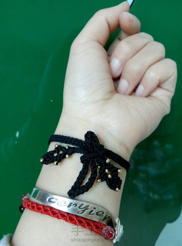 👑众星拱月六股辫手链👑
一个手链用这么多铜珠子怪心疼的！💘 第8张