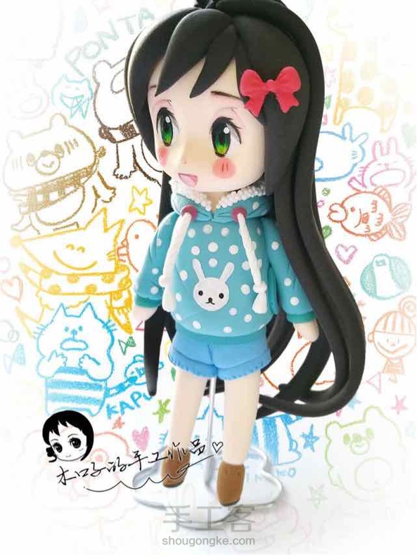 有点空闲时间都用来玩粘土了！手工时间都过得超快！这次来个简单又可爱的！(^з^)-☆ 第5张