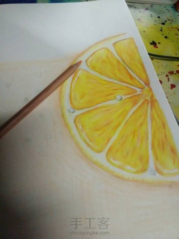 第一次接触彩铅  颜色很漂亮 第1张