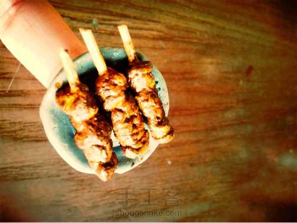 很稀饭哦 谢谢大神的教程 感觉自己蠢死了 把盘子和肉串粘一起了😂 第1张