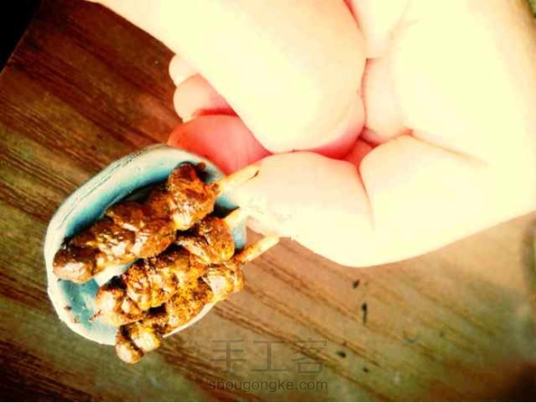 很稀饭哦 谢谢大神的教程 感觉自己蠢死了 把盘子和肉串粘一起了😂 第5张