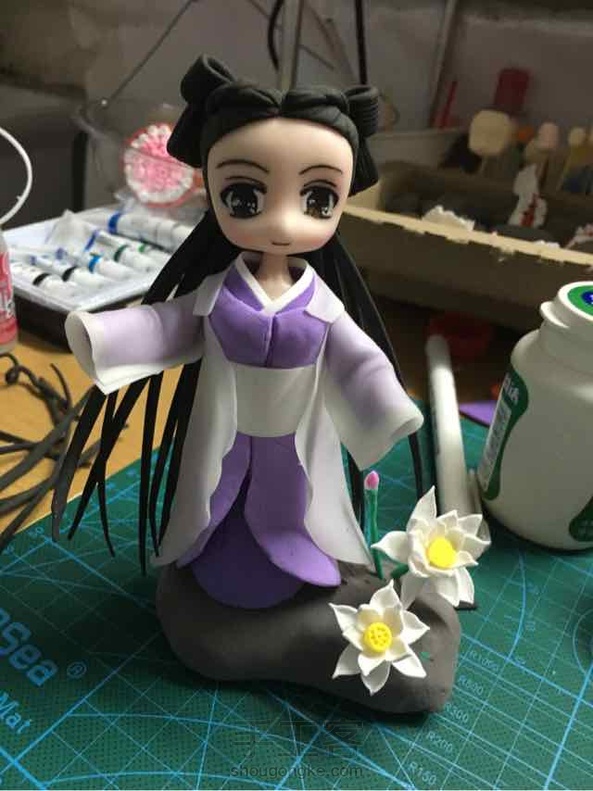 又做了一个，这次用了树脂土！感觉比单独粘土好用