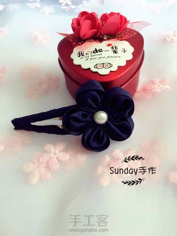 强迫症连六图都凑不够！哭晕😭
五瓣梅发夹，花花和缠弹簧夹教程已发，感兴趣的小伙伴可以看看顺手点赞哦！😘