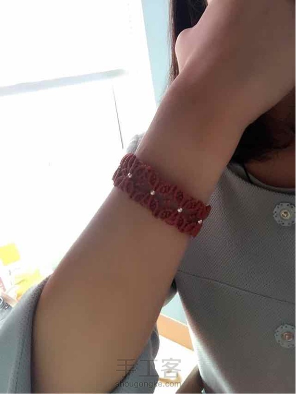 仿慧馨的，喜欢这颜色，奈何这个颜色肤白的人戴比较好看，只好美图来凑了😂😂 第3张