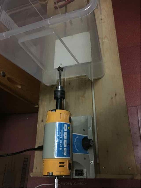 diy家用台磨防尘箱～