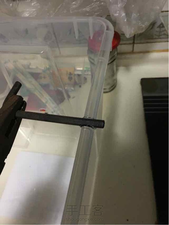 diy家用台磨防尘箱～ 第4张