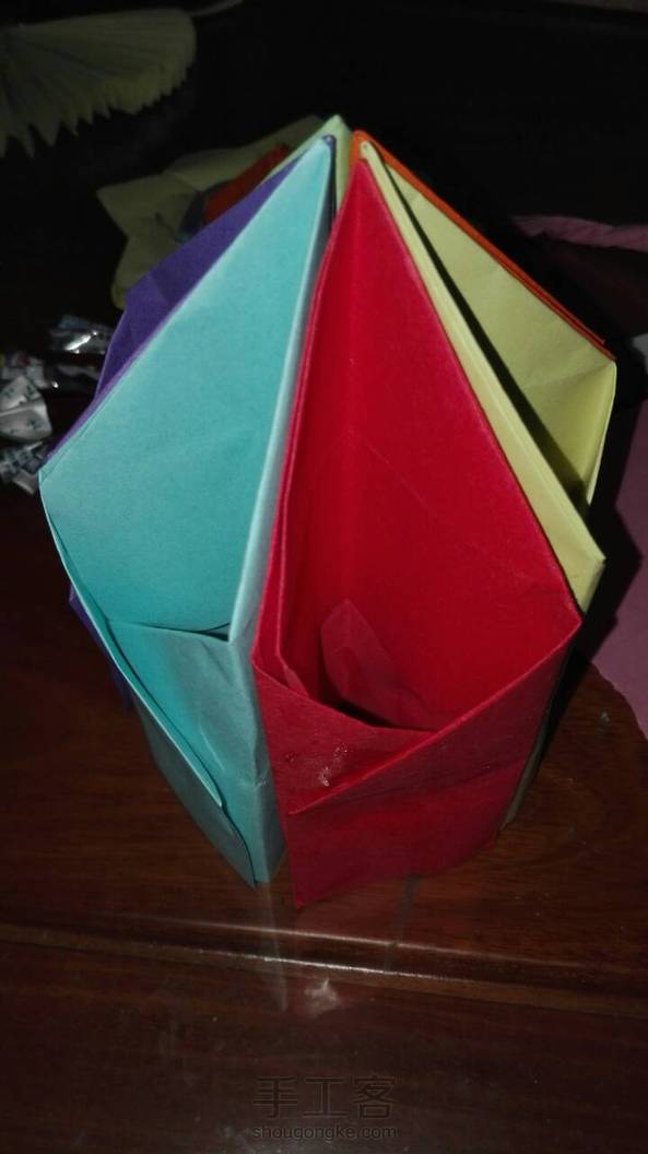 五彩笔筒2，不错哈 第1张