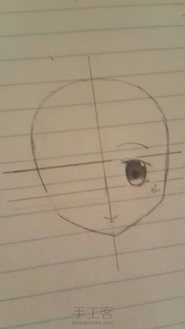 第一次画q版，比动漫眼真心简单多了