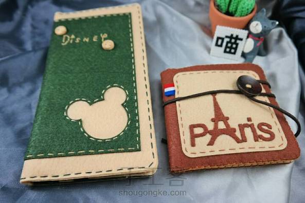 【宅猫猫·不织布系列·米奇长款钱包】前段时间去了香港迪士尼乐园，超级无敌童话，玩的都舍不得离开了～看了魔法书房剧场，萌萌的米奇和唐老鸭勾起了满满地童年回忆，刚好整理了个米奇长款钱包的教程，分享下～ 第4张