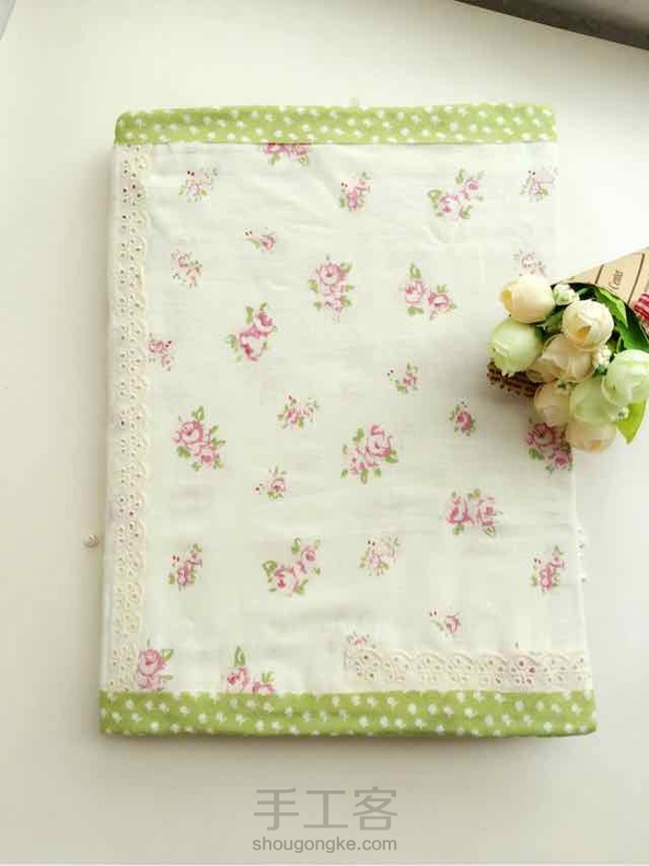 自制牛皮纸本子，使用的材料主要是牛皮纸、纸箱📦、布料，🌸布料可以用壁纸或者包装纸代替。🌺做了教程～希望有喜欢的 第5张