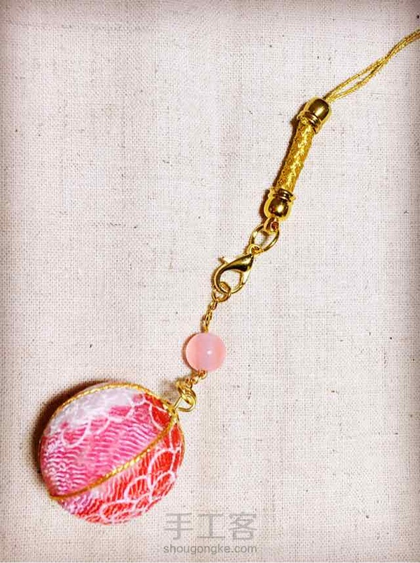 彩虹糖----和风裹球小挂件，炒鸡简单，一晚上可以做一大串哦（教程随附） 第8张