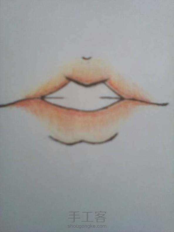 嘴歪了，画工不好T_T没高光笔，没素描纸。。。。只能这样了。-_-