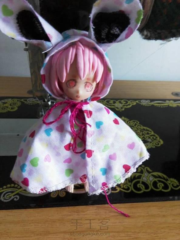 #ob11#给小桃夭做了个花斗篷 (ﾉ´▽｀)ﾉ♪好可爱好可爱，就是太小了有点虐_(:3」∠)_