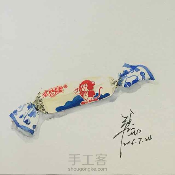 以前的零食了～长得好像大白兔啊的金丝猴，教程已经上传了 第7张