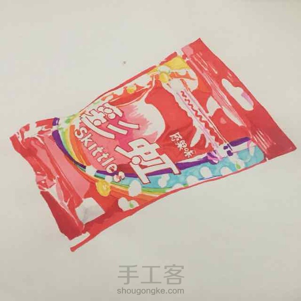 发糖啦，这次是彩虹🌈糖🍬🍭，7点多开始，直到现在才画完～我已经没有耐心了……好烦它的反光啊……😂 第3张