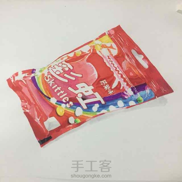 发糖啦，这次是彩虹🌈糖🍬🍭，7点多开始，直到现在才画完～我已经没有耐心了……好烦它的反光啊……😂 第4张