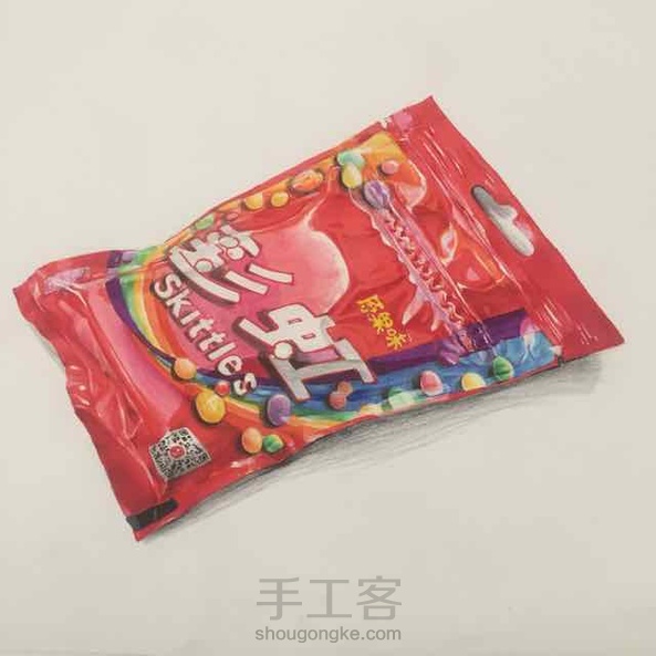 发糖啦，这次是彩虹🌈糖🍬🍭，7点多开始，直到现在才画完～我已经没有耐心了……好烦它的反光啊……😂 第7张