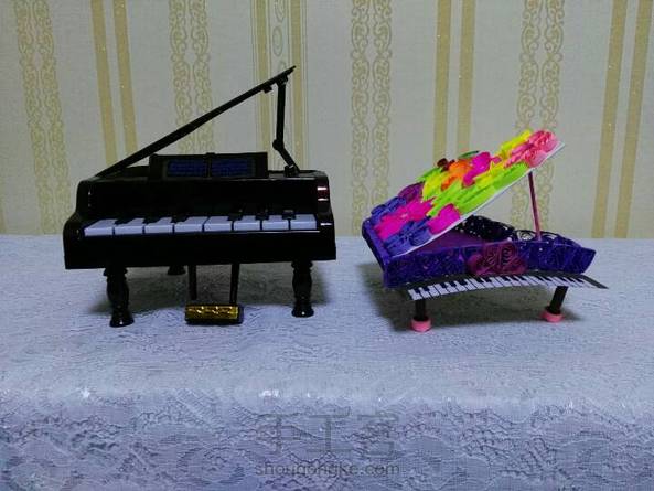 放在钢琴上了，自认为做的还行，求点赞！ 第2张