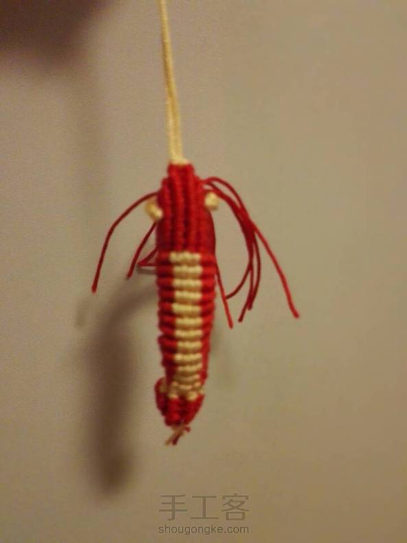 根据教程做的小龙虾。很可爱。实物比照片漂亮！谢谢老师分享教程！