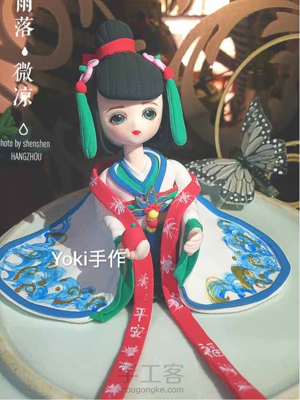 真是学习的榜样照着捏来当车摆件
