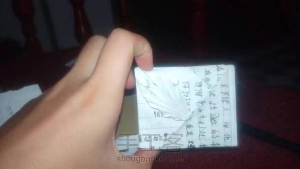 还可以，用作业纸折的