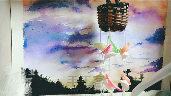 手残党?如何零基础画水彩星空画